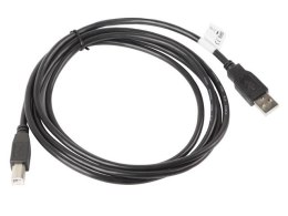 Kabel Lanberg CA-USBA-10CC-0018-BK (USB 2.0 M - USB 2.0 M; 1,8m; kolor czarny)