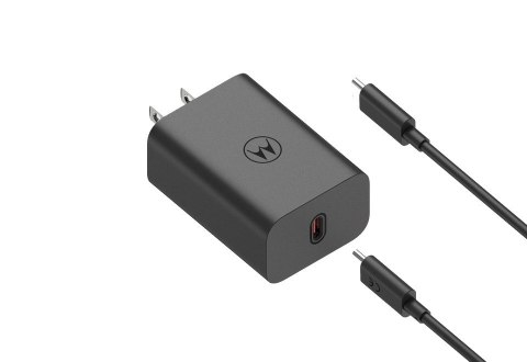 Motorola TurboPower 68W Wall Charger, 1m C-C cable, Black Motorola TurboPower 68W Wall Charger, 1m C-C cable, Black