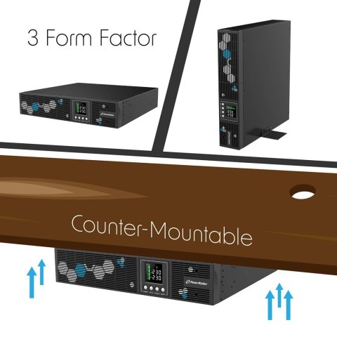 POWER WALKER UPS LINE-IN VI 1000 RLP 1000VA 8X IEC C13/USB-B/EPO/LCD/2U POWER WALKER UPS LINE-IN VI 1000 RLP 1000VA 8X IEC C13/USB-B/EPO/LCD/2U