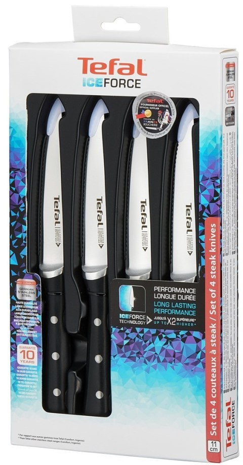 Zestaw 4 noży TEFAL Ice Force K232S414 Zestaw 4 noży TEFAL Ice Force K232S414