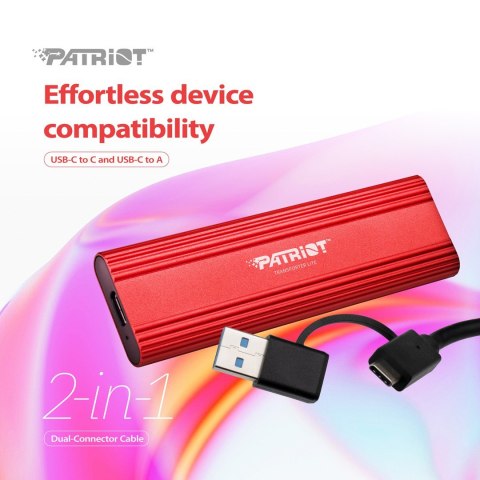 Patriot Transporter LT 2TB USB3.2 Type-C SSD 1000 MB/s Aluminium Patriot Transporter LT 2TB USB3.2 Type-C SSD 1000 MB/s Aluminium