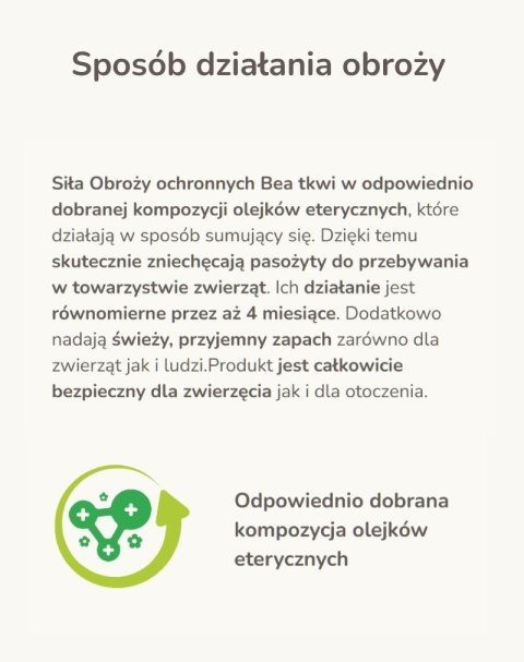 BEAPHAR Bea Odblaskowa obroża przeciw pchłom i kleszczom - 65 cm BEAPHAR Bea Odblaskowa obroża przeciw pchłom i kleszczom - 65 cm