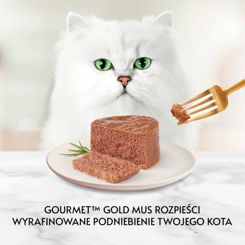 PURINA Gourmet Gold Mus z wołowiną - mokra karma dla kota - 85 g PURINA Gourmet Gold Mus z wołowiną - mokra karma dla kota - 85 g