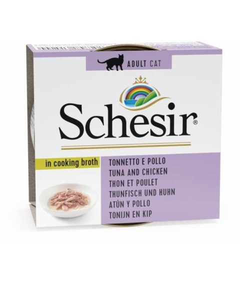 SCHESIR Adult Tuna nad Chicken in Broth 70g SCHESIR Adult Tuna nad Chicken in Broth 70g