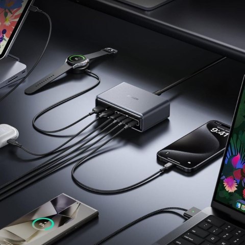 Ładowarka wieloportowa Anker Prime GaN 2x USB-A 4x USB-C PD 200W Czarna Ładowarka wieloportowa Anker Prime GaN 2x USB-A 4x USB-C PD 200W Czarna