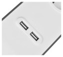 Listwa zasilająca Belkin Power Surge 4-PORT + 2xUSB-A 2.4A 525J Grey/White