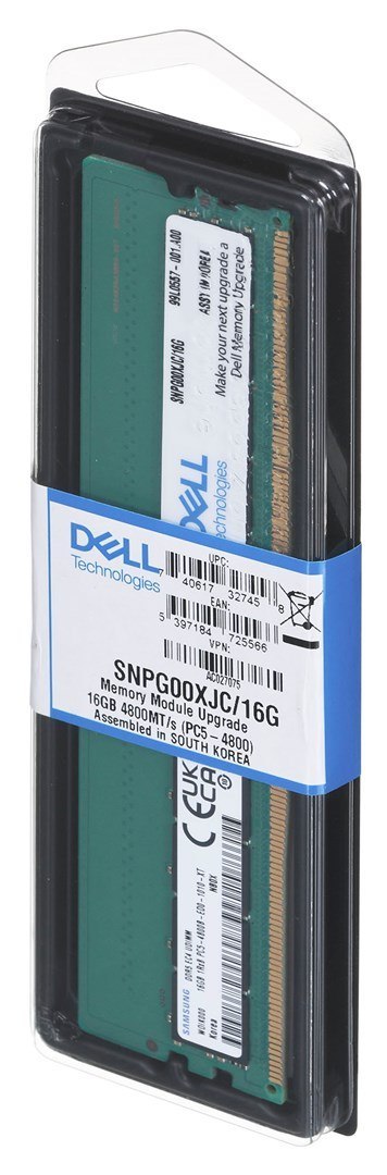 Dell 16GB DDR5 UDIMM 4800MHz 1Rx8 ECC Memory Upgrade for PowerEdge T360/R360