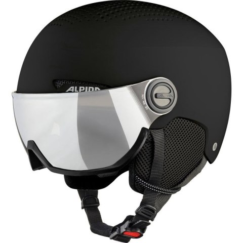Kask narciarski ALPINA ARBER VISOR Q LITE BLACK 58-61 Kask narciarski ALPINA ARBER VISOR Q LITE BLACK 58-61