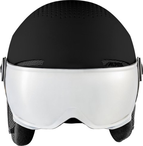 Kask narciarski ALPINA ARBER VISOR Q LITE BLACK 58-61 Kask narciarski ALPINA ARBER VISOR Q LITE BLACK 58-61