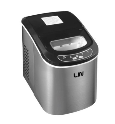Kostkarka do lodu LIN ICE PRO-S12 srebrna (WYPRZEDAŻ) Kostkarka do lodu LIN ICE PRO-S12 srebrna (WYPRZEDAŻ)