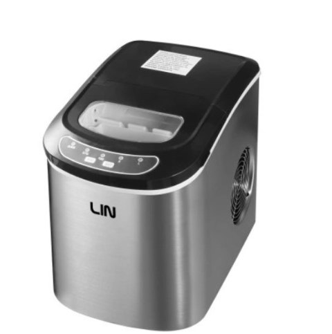 Kostkarka do lodu LIN ICE PRO-S12 srebrna (WYPRZEDAŻ) Kostkarka do lodu LIN ICE PRO-S12 srebrna (WYPRZEDAŻ)