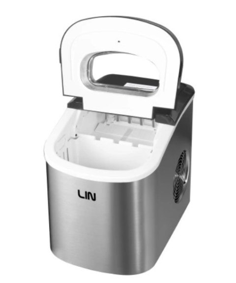 Kostkarka do lodu LIN ICE PRO-S12 srebrna (WYPRZEDAŻ) Kostkarka do lodu LIN ICE PRO-S12 srebrna (WYPRZEDAŻ)