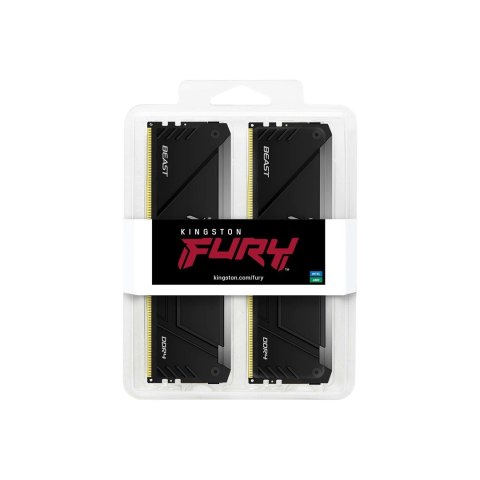 KINGSTON DDR4 32GB 3200MT/s CL16 DIMM (Kit of 2) FURY Beast RGB KINGSTON DDR4 32GB 3200MT/s CL16 DIMM (Kit of 2) FURY Beast RGB