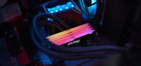 KINGSTON DDR4 32GB 3200MT/s CL16 DIMM (Kit of 2) FURY Beast RGB KINGSTON DDR4 32GB 3200MT/s CL16 DIMM (Kit of 2) FURY Beast RGB