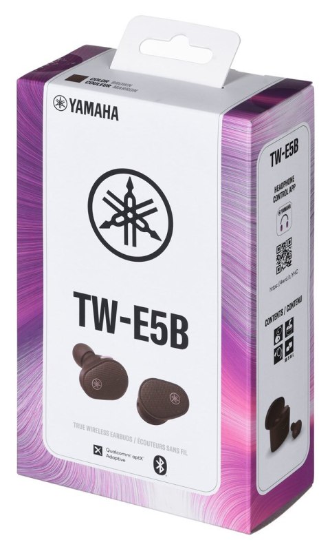 Słuchawki bezprzewodowe douszne Yamaha TW-E5B brązowe Słuchawki bezprzewodowe douszne Yamaha TW-E5B brązowe