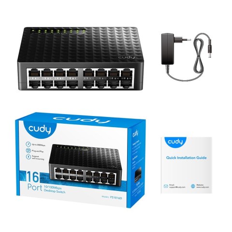 Switch CUDY FS1016D 16-Port 10/100 Switch CUDY FS1016D 16-Port 10/100