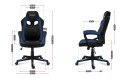 Fotel gamingowy HZ-Force 2.5 Blue Mesh (WYPRZEDAŻ)