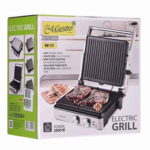 Grill elektryczny 3w1 2000W MR-721 MAESTRO (WYPRZEDAŻ) Grill elektryczny 3w1 2000W MR-721 MAESTRO (WYPRZEDAŻ)