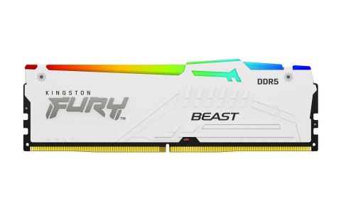 KINGSTON DDR5 32GB 6000MT/s CL36 DIMM (Kit of 2) FURY Beast White RGB EXPO KINGSTON DDR5 32GB 6000MT/s CL36 DIMM (Kit of 2) FURY Beast White RGB EXPO