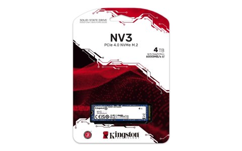 Kingston DYSK SSD 4000G NV3 M.2 2280 PCIe 4.0 NVMe Kingston DYSK SSD 4000G NV3 M.2 2280 PCIe 4.0 NVMe