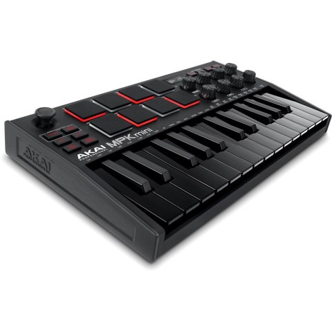 AKAI MPK MINI 3 BLACK - Mini klawiatura sterująca (WYPRZEDAŻ) AKAI MPK MINI 3 BLACK - Mini klawiatura sterująca (WYPRZEDAŻ)