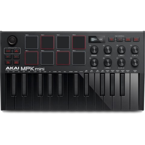 AKAI MPK MINI 3 BLACK - Mini klawiatura sterująca (WYPRZEDAŻ) AKAI MPK MINI 3 BLACK - Mini klawiatura sterująca (WYPRZEDAŻ)