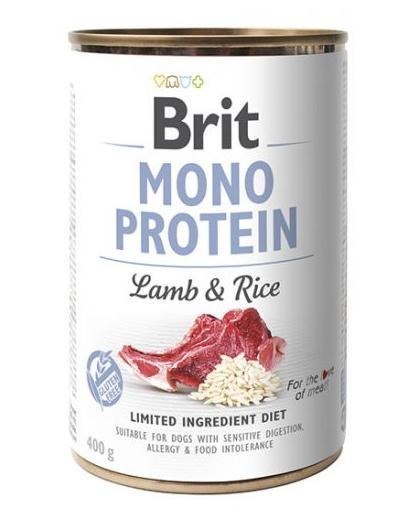 BRIT Mono Protein jagnięcina i brązowy ryż - mokra karma dla psa - 400 g BRIT Mono Protein jagnięcina i brązowy ryż - mokra karma dla psa - 400 g