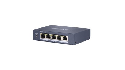 HIKVISION Przełącznik 4xPoE (1x HiPoE 60W), 1xUplink HIKVISION Przełącznik 4xPoE (1x HiPoE 60W), 1xUplink