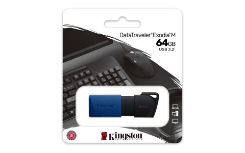 KINGSTON Exiodia 64GB USB3.2 blue (WYPRZEDAŻ) KINGSTON Exiodia 64GB USB3.2 blue (WYPRZEDAŻ)
