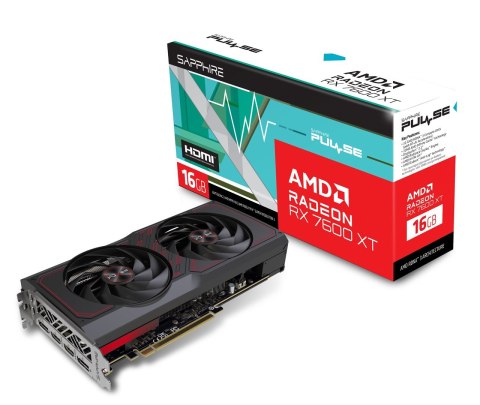 Karta graficzna SAPPHIRE Radeon RX 7600 XT PULSE Gaming OC 16GB (WYPRZEDAŻ) Karta graficzna SAPPHIRE Radeon RX 7600 XT PULSE Gaming OC 16GB (WYPRZEDAŻ)