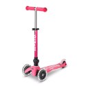 Micro hulajnoga składana Mini DELUXE LED Pink