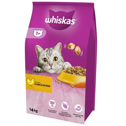 WHISKAS Kurczak 14kg - sucha karma dla kota (WYPRZEDAŻ) WHISKAS Kurczak 14kg - sucha karma dla kota (WYPRZEDAŻ)