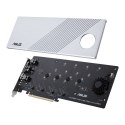 Kontroler ASUS Hyper M.2 PCIe 4.0 x16, 4x M.2 NVMe (2242/2260/2280/22110) GEN 4 (WYPRZEDAŻ)