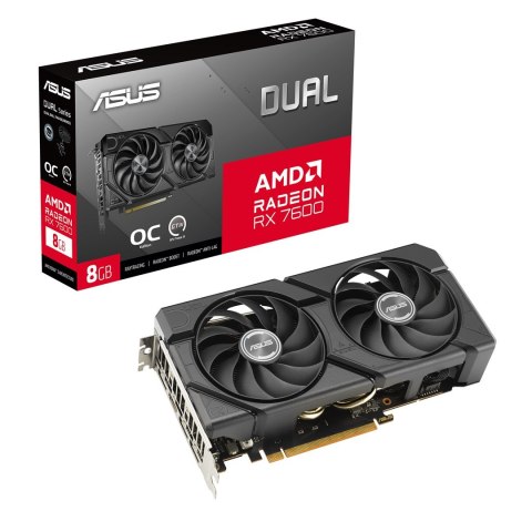Karta graficzna ASUS Dual Radeon RX 7600 EVO OC 8GB GDDR6 Karta graficzna ASUS Dual Radeon RX 7600 EVO OC 8GB GDDR6