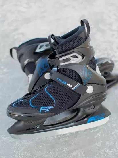Łyżwy męskie K2 F.I.T. ICE PRO black/blue 42 Łyżwy męskie K2 F.I.T. ICE PRO black/blue 42