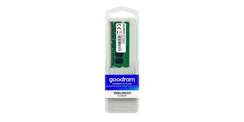Pamięć GoodRam (DDR4 SO-DIMM; 1 x 16 GB; 2666 MHz; CL19) Pamięć GoodRam (DDR4 SO-DIMM; 1 x 16 GB; 2666 MHz; CL19)