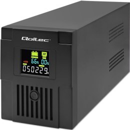 QOLTEC ZASILACZ AWARYJNY UPS LINE INTERACTIVE | MONOLITH | 2000VA | 1200W | LCD | USB (WYPRZEDAŻ)