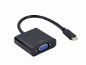 GEMBIRD ADAPTER USB TYP-C DO VGA (F) 15 CM, CZARNY