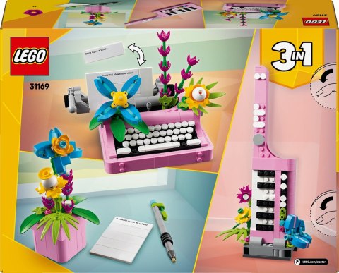 LEGO CREATOR 3w1 31169 Maszyna do pisania z kwiatami LEGO CREATOR 3w1 31169 Maszyna do pisania z kwiatami