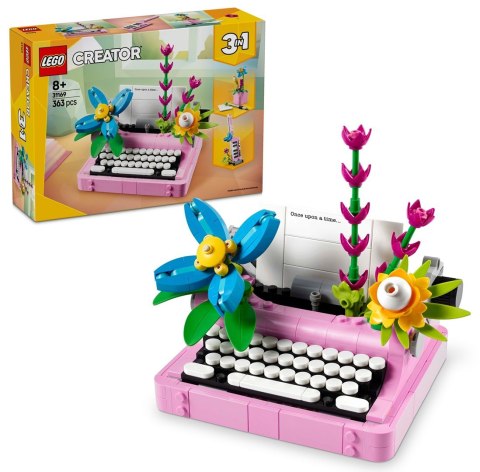 LEGO CREATOR 3w1 31169 Maszyna do pisania z kwiatami LEGO CREATOR 3w1 31169 Maszyna do pisania z kwiatami