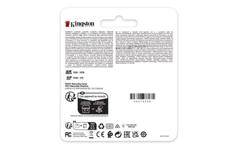 KINGSTON microSDXC Canvas 512GB React Plus UHS-II 280R/150W U3 V60 for Full HD/4K KINGSTON microSDXC Canvas 512GB React Plus UHS-II 280R/150W U3 V60 for Full HD/4K
