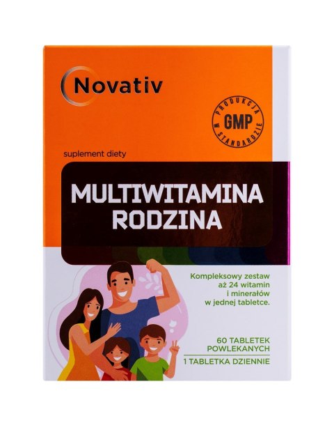 Novativ Multiwitamina Rodzina 60tabl. Novativ Multiwitamina Rodzina 60tabl.