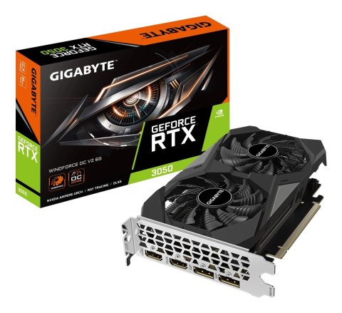 Karta graficzna Gigabyte GeForce RTX 3050 WINDFORCE OC 6GB Karta graficzna Gigabyte GeForce RTX 3050 WINDFORCE OC 6GB