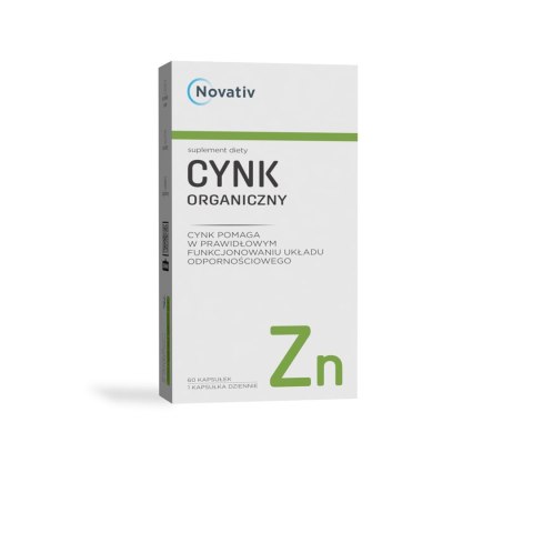 Novativ Cynk organiczny 60 kaps. Novativ Cynk organiczny 60 kaps.