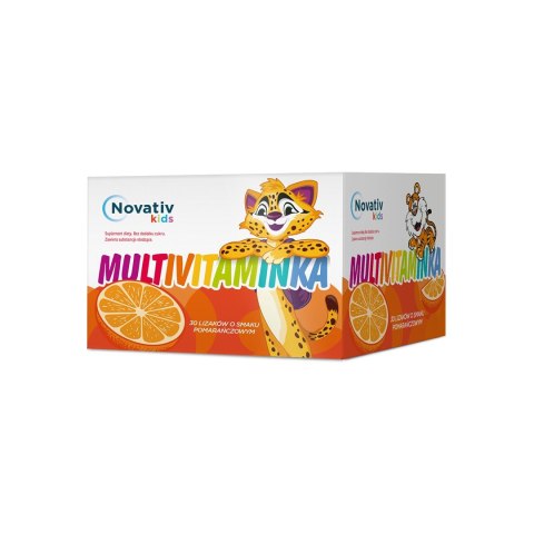 Novativ kids Lizaki Multivitaminka, 30 szt ( smak pomarańczowy) Novativ kids Lizaki Multivitaminka, 30 szt ( smak pomarańczowy)