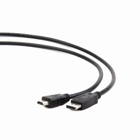 Kabel GEMBIRD CC-DP-HDMI-5M (HDMI M - DisplayPort M; 5m; kolor czarny) Kabel GEMBIRD CC-DP-HDMI-5M (HDMI M - DisplayPort M; 5m; kolor czarny)