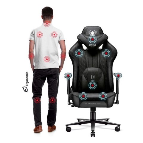 Fotel gamingowy DIABLO X-PLAYER 2.0 normal fotel czarno-czarny Fotel gamingowy DIABLO X-PLAYER 2.0 normal fotel czarno-czarny