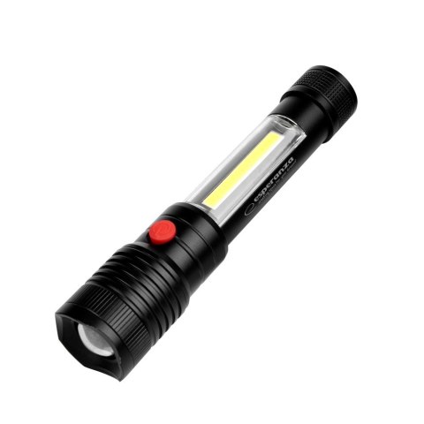 ESPERANZA ALUMINIOWA LATARKA ZE ŚWIATŁEM BOCZNYM COB APATE EOT069 ESPERANZA ALUMINIOWA LATARKA ZE ŚWIATŁEM BOCZNYM COB APATE EOT069