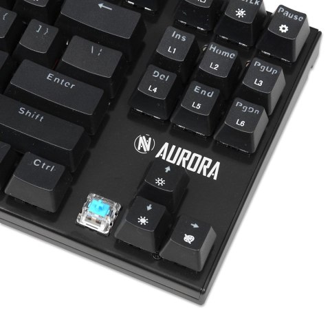 KLAWIATURA I-BOX AURORA K-2R RGB, MECHANICZNA, BLUE SWITCH, GAMING (WYPRZEDAŻ) KLAWIATURA I-BOX AURORA K-2R RGB, MECHANICZNA, BLUE SWITCH, GAMING (WYPRZEDAŻ)