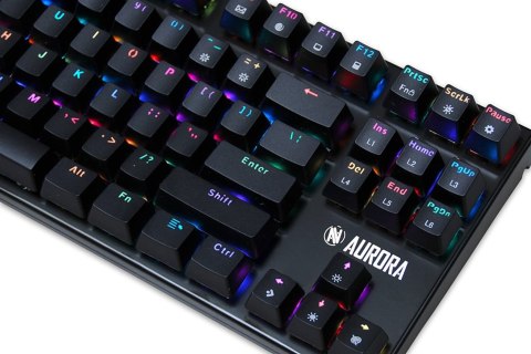 KLAWIATURA I-BOX AURORA K-2R RGB, MECHANICZNA, BLUE SWITCH, GAMING (WYPRZEDAŻ) KLAWIATURA I-BOX AURORA K-2R RGB, MECHANICZNA, BLUE SWITCH, GAMING (WYPRZEDAŻ)